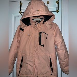 Gemyse Pink Fleece Lined Ski Jacket Girls Size 10/12